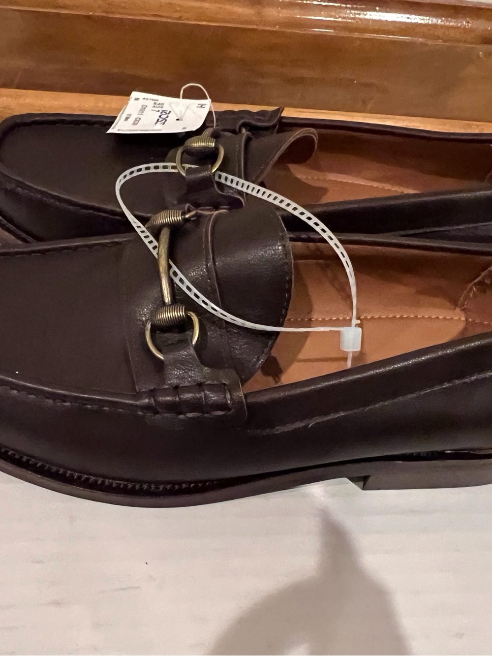 Men's New vegan Leather Bit Loafers - Brown